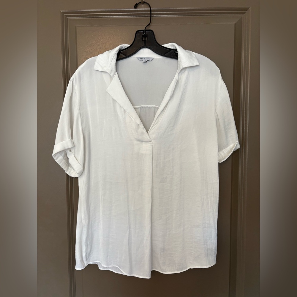 Naked Zebra White Button Down Shirt